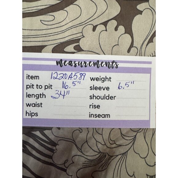 2/$30 ZARA Basic M Brown Taupe Ivory Floral Print Kimono Satiny Dress - Picture 12 of 16